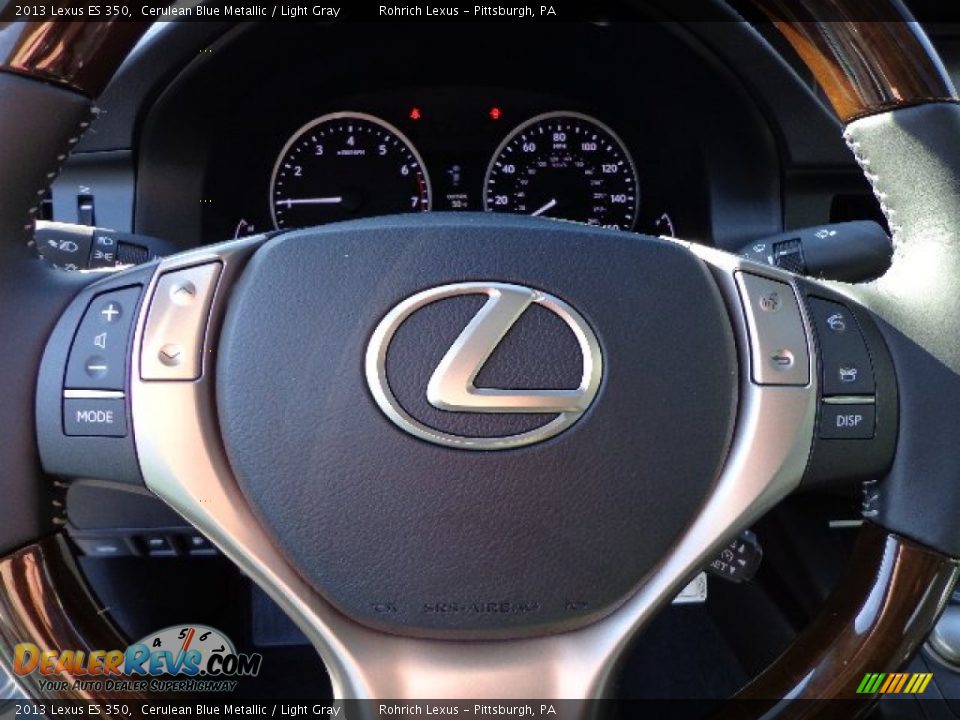 2013 Lexus ES 350 Cerulean Blue Metallic / Light Gray Photo #16