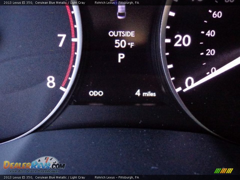 2013 Lexus ES 350 Cerulean Blue Metallic / Light Gray Photo #19