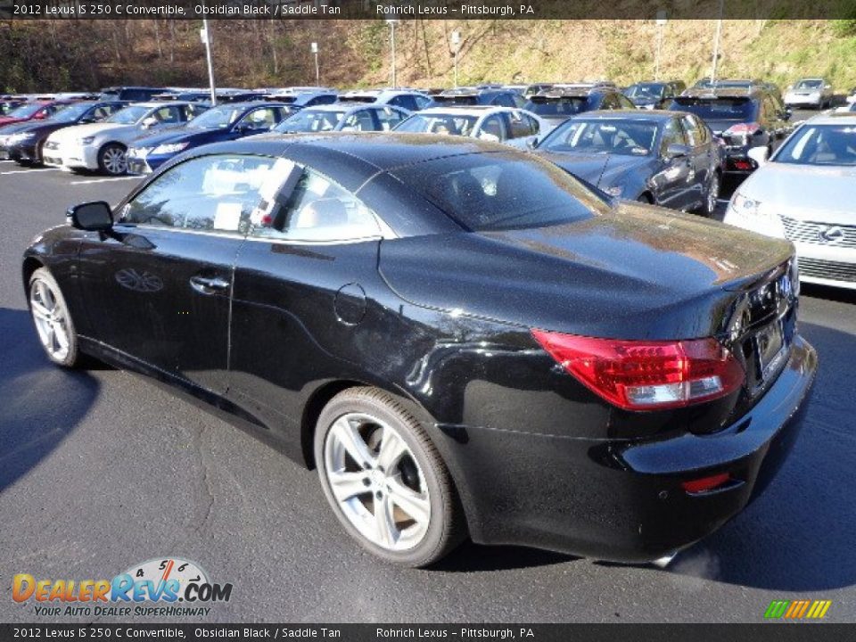 2012 Lexus IS 250 C Convertible Obsidian Black / Saddle Tan Photo #2