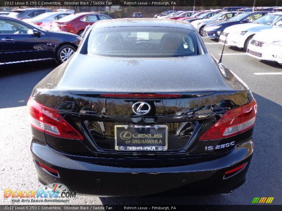 2012 Lexus IS 250 C Convertible Obsidian Black / Saddle Tan Photo #3