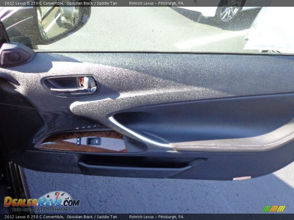 2012 Lexus IS 250 C Convertible Obsidian Black / Saddle Tan Photo #5