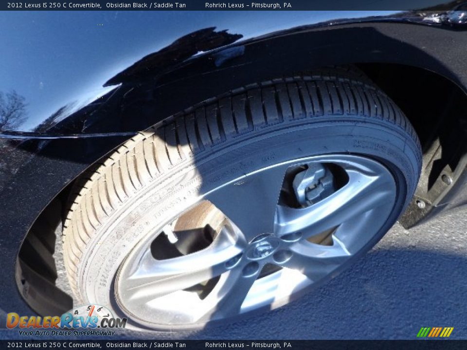 2012 Lexus IS 250 C Convertible Obsidian Black / Saddle Tan Photo #9