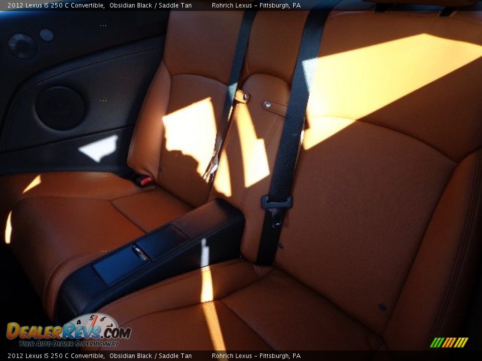 2012 Lexus IS 250 C Convertible Obsidian Black / Saddle Tan Photo #11