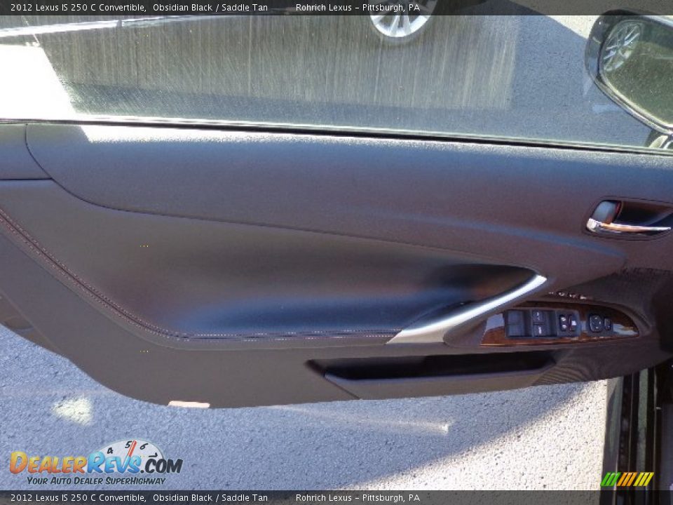 2012 Lexus IS 250 C Convertible Obsidian Black / Saddle Tan Photo #13
