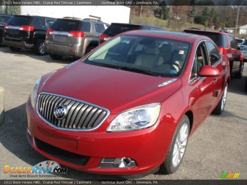 2013 Buick Verano FWD Crystal Red Tintcoat / Cashmere Photo #2