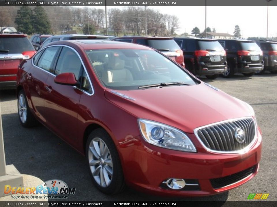 2013 Buick Verano FWD Crystal Red Tintcoat / Cashmere Photo #4