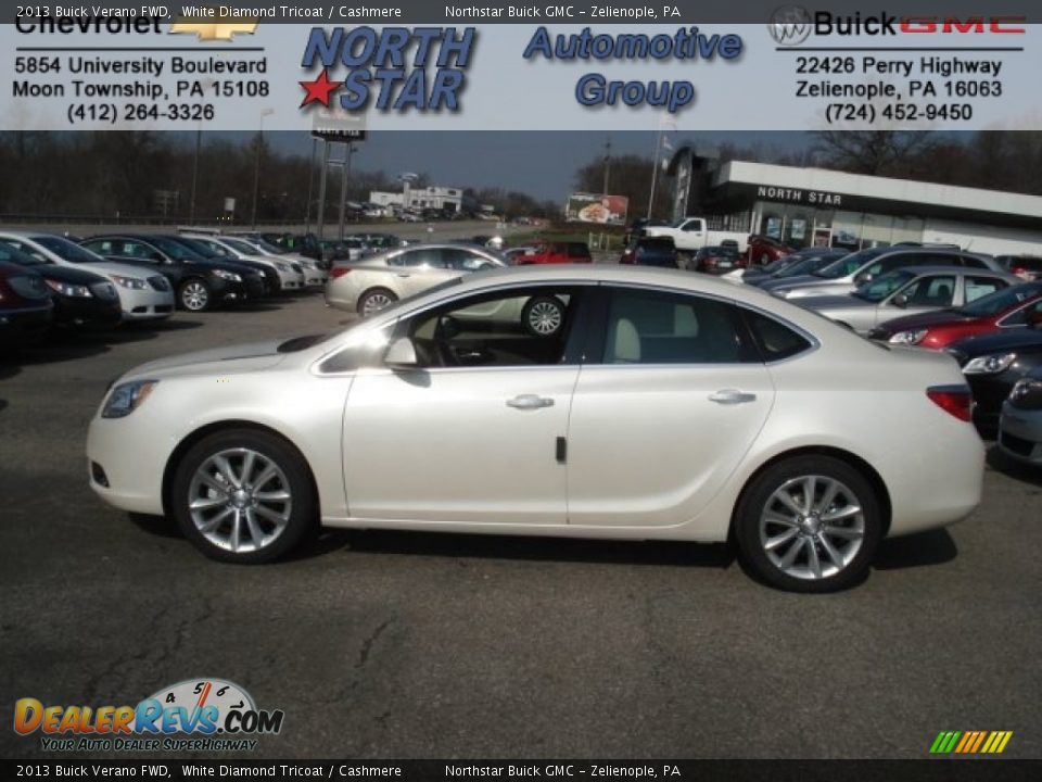 2013 Buick Verano FWD White Diamond Tricoat / Cashmere Photo #1