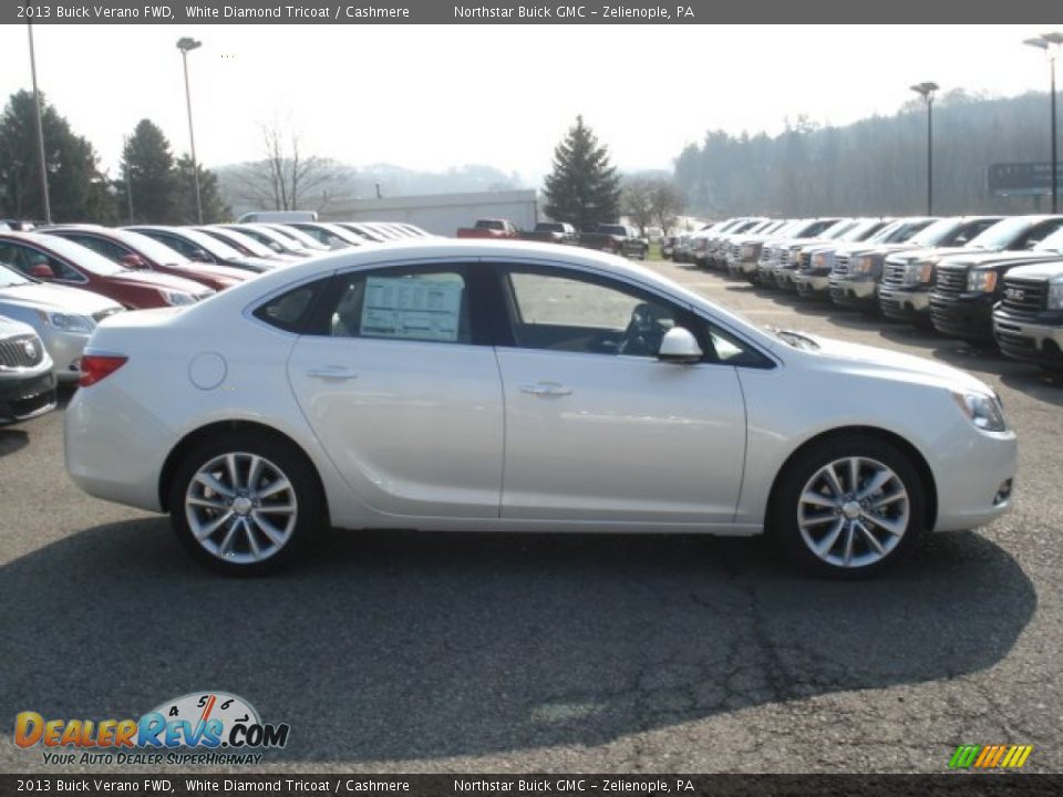 2013 Buick Verano FWD White Diamond Tricoat / Cashmere Photo #5