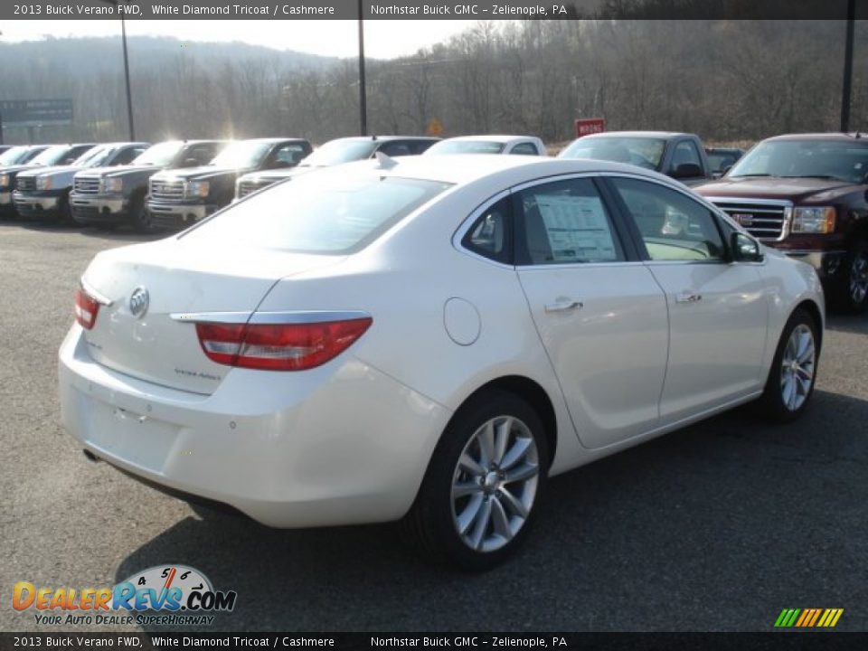 2013 Buick Verano FWD White Diamond Tricoat / Cashmere Photo #6