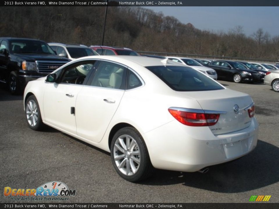 2013 Buick Verano FWD White Diamond Tricoat / Cashmere Photo #8