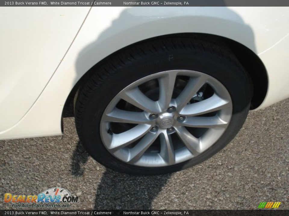 2013 Buick Verano FWD White Diamond Tricoat / Cashmere Photo #9