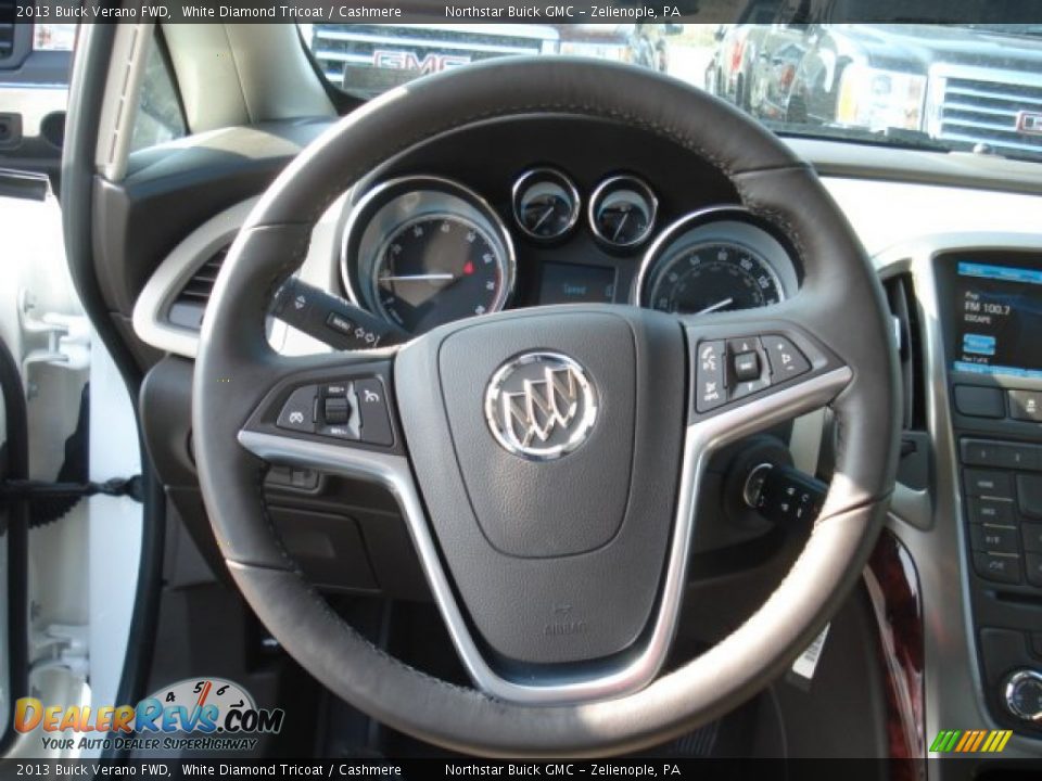2013 Buick Verano FWD White Diamond Tricoat / Cashmere Photo #18