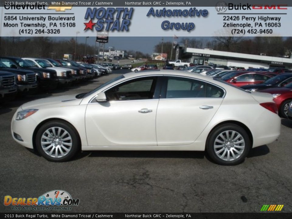 2013 Buick Regal Turbo White Diamond Tricoat / Cashmere Photo #1
