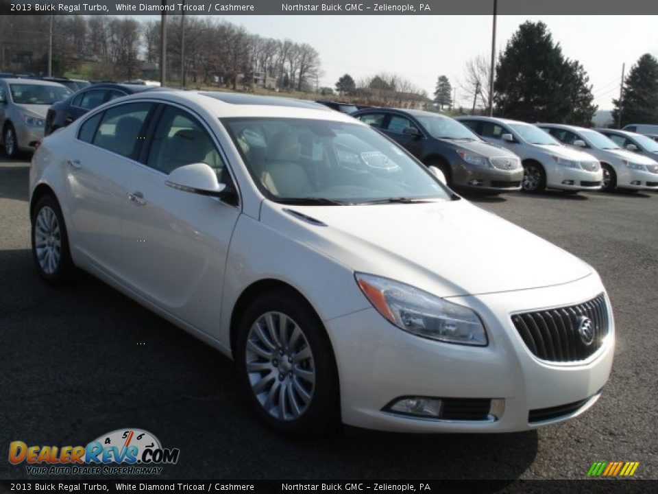 2013 Buick Regal Turbo White Diamond Tricoat / Cashmere Photo #4