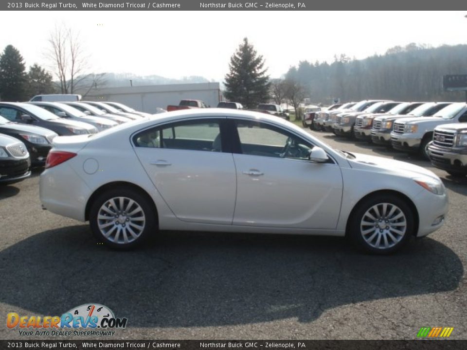 2013 Buick Regal Turbo White Diamond Tricoat / Cashmere Photo #5