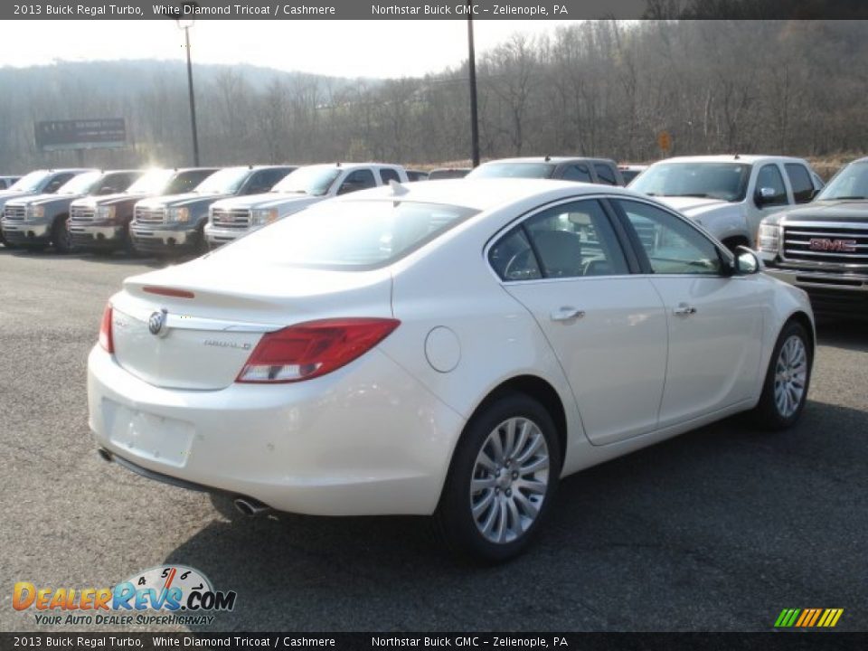 2013 Buick Regal Turbo White Diamond Tricoat / Cashmere Photo #6