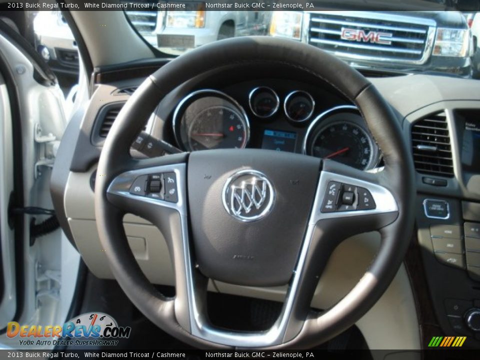 2013 Buick Regal Turbo White Diamond Tricoat / Cashmere Photo #18