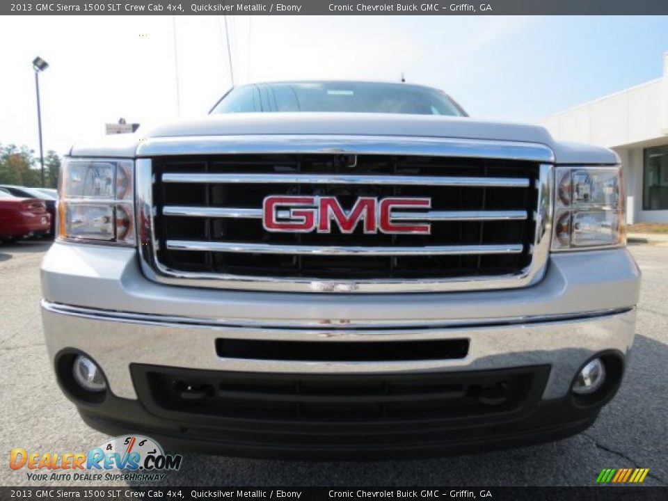 2013 GMC Sierra 1500 SLT Crew Cab 4x4 Quicksilver Metallic / Ebony Photo #2