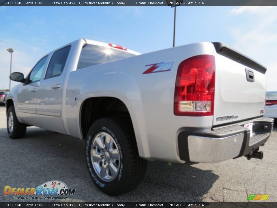 2013 GMC Sierra 1500 SLT Crew Cab 4x4 Quicksilver Metallic / Ebony Photo #5