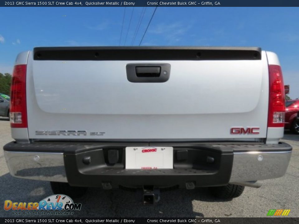 2013 GMC Sierra 1500 SLT Crew Cab 4x4 Quicksilver Metallic / Ebony Photo #6