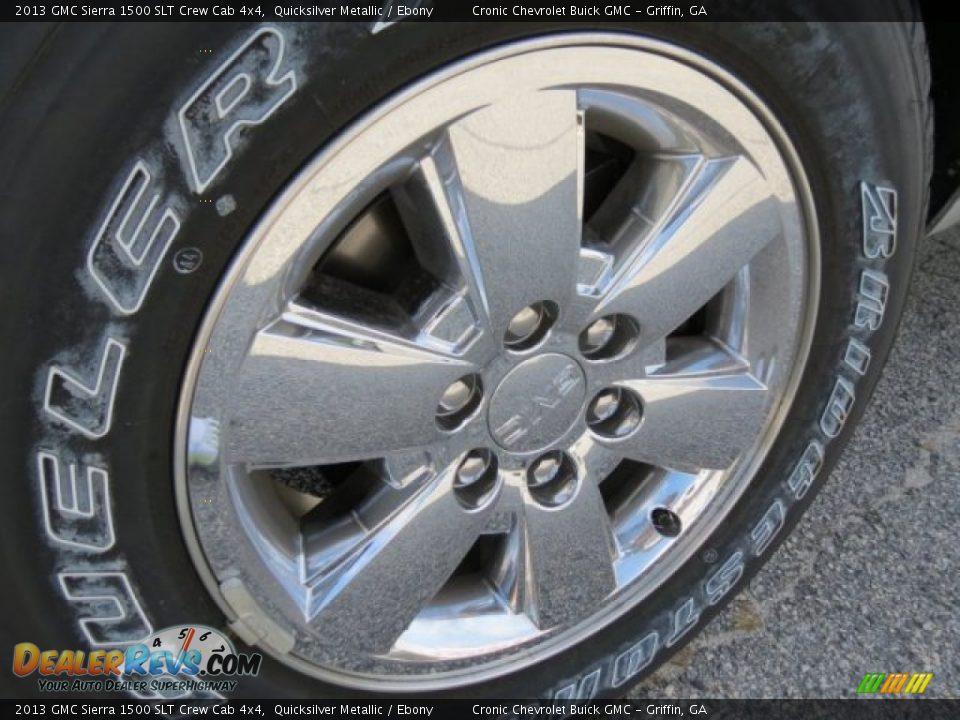 2013 GMC Sierra 1500 SLT Crew Cab 4x4 Quicksilver Metallic / Ebony Photo #8