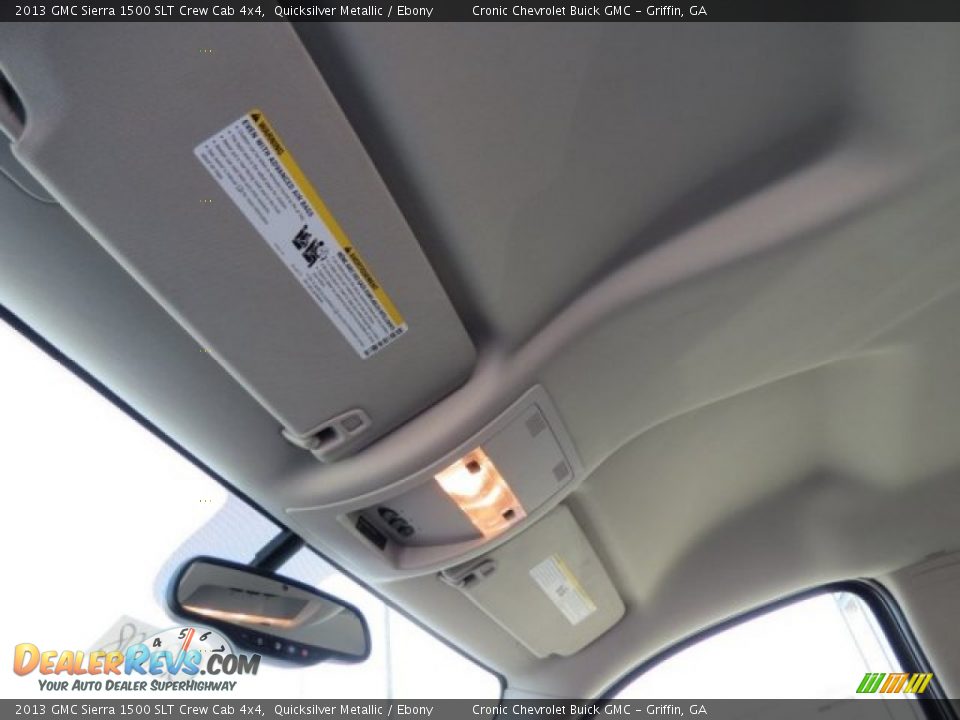2013 GMC Sierra 1500 SLT Crew Cab 4x4 Quicksilver Metallic / Ebony Photo #10