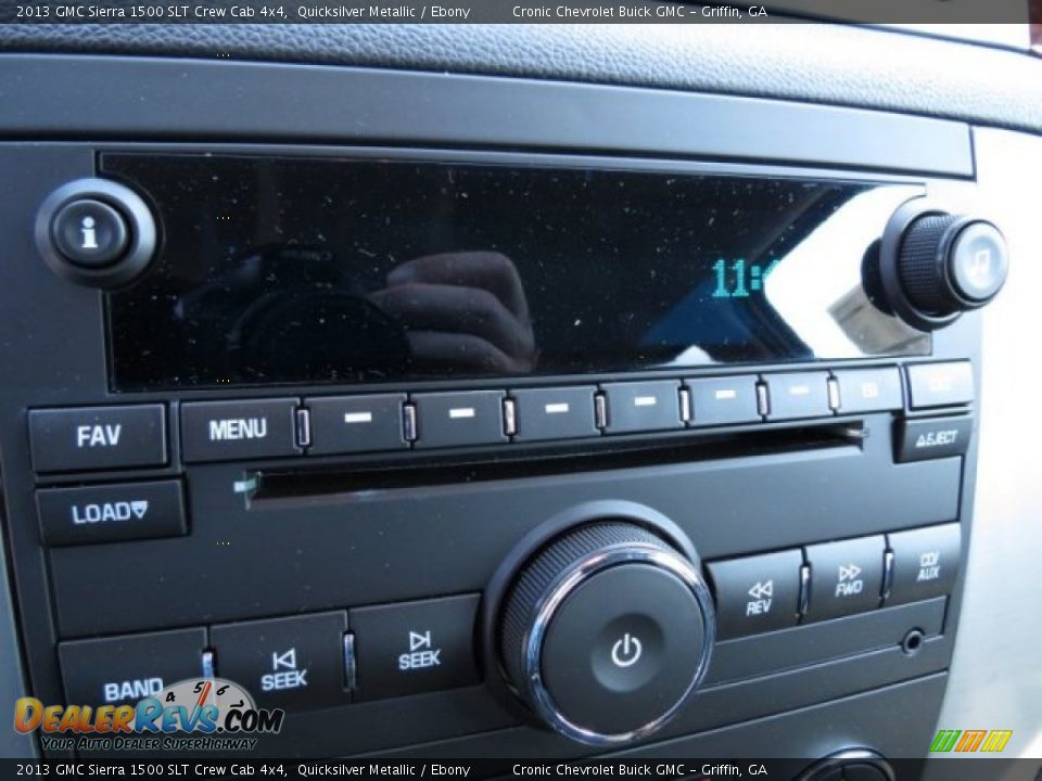 2013 GMC Sierra 1500 SLT Crew Cab 4x4 Quicksilver Metallic / Ebony Photo #17