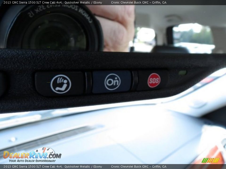 2013 GMC Sierra 1500 SLT Crew Cab 4x4 Quicksilver Metallic / Ebony Photo #18