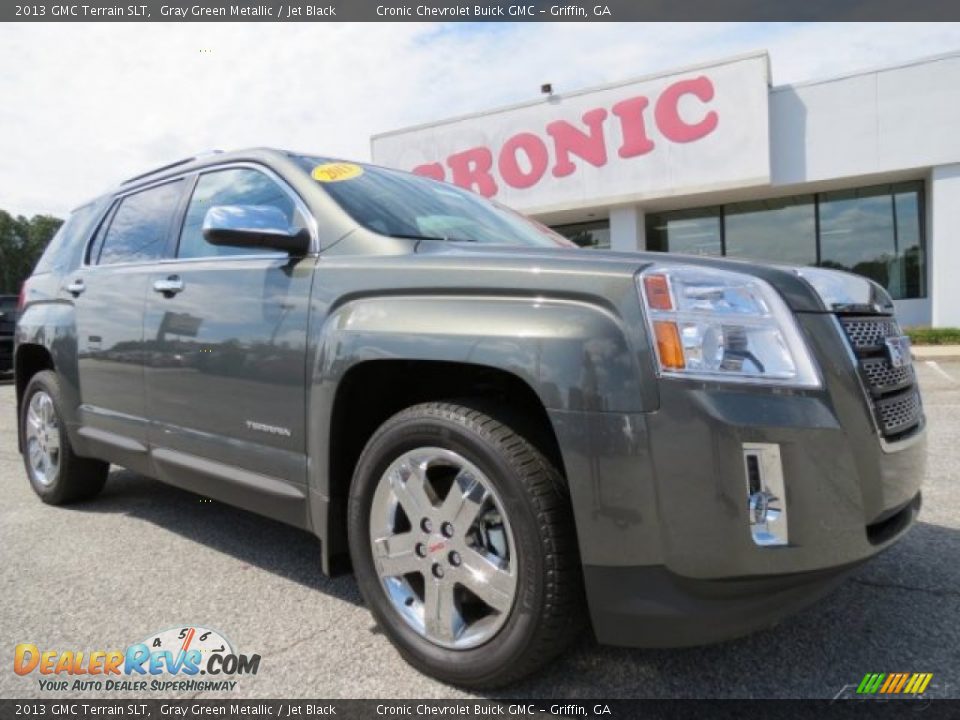 2013 GMC Terrain SLT Gray Green Metallic / Jet Black Photo #1