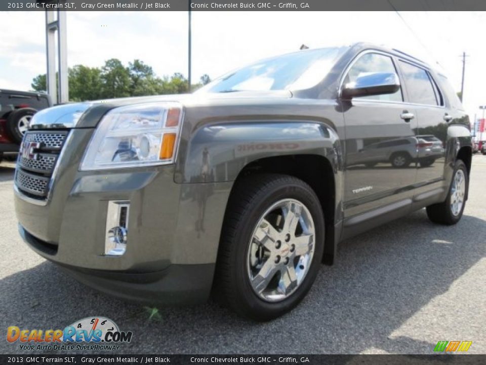 2013 GMC Terrain SLT Gray Green Metallic / Jet Black Photo #3