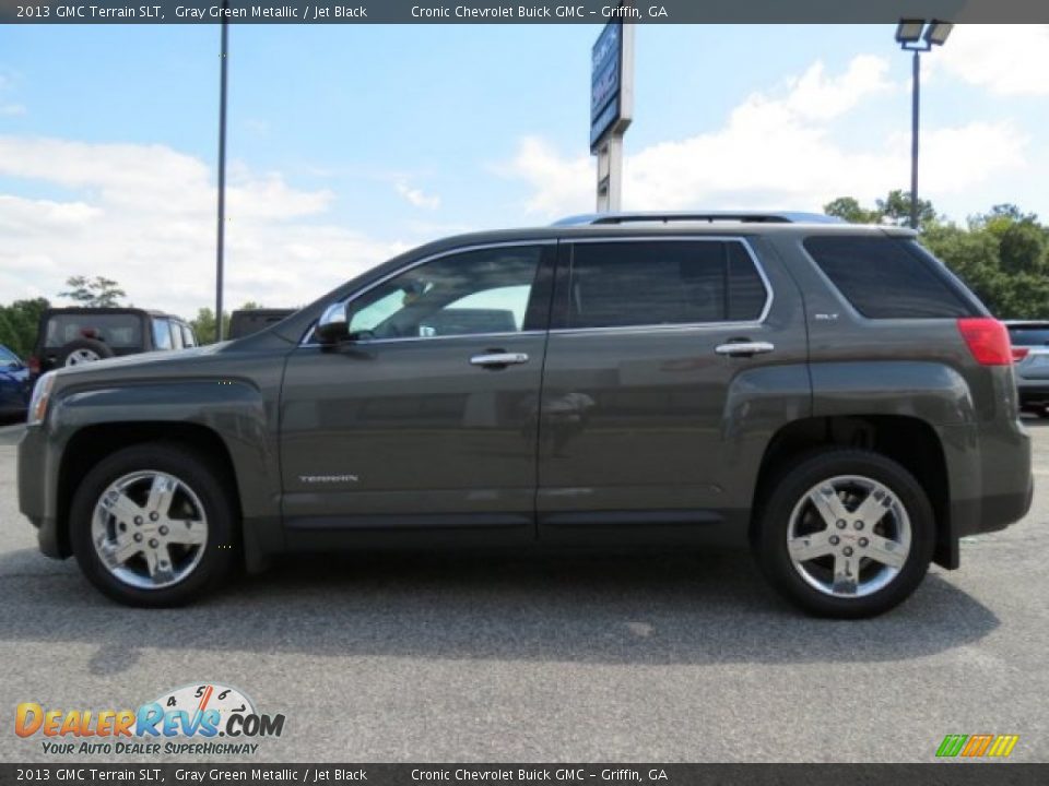 2013 GMC Terrain SLT Gray Green Metallic / Jet Black Photo #4