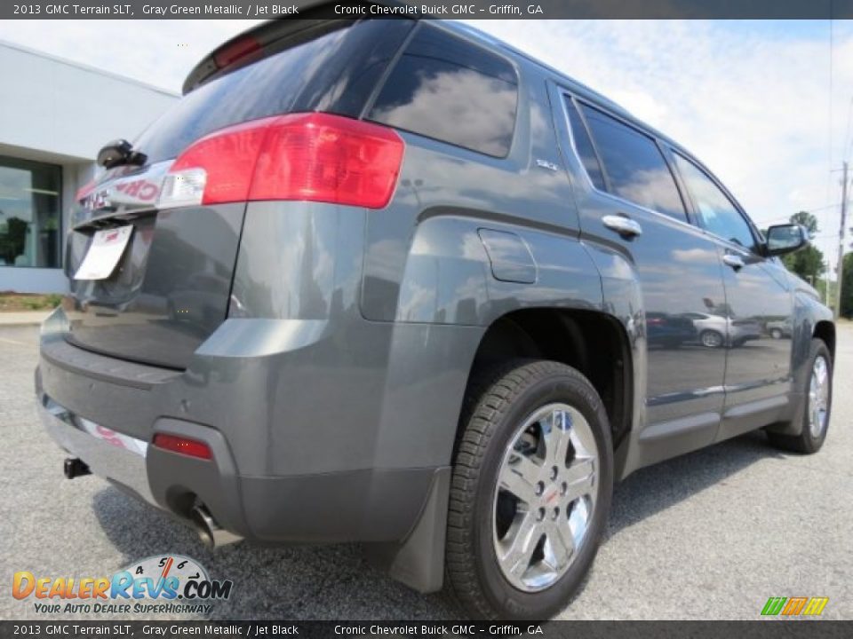 2013 GMC Terrain SLT Gray Green Metallic / Jet Black Photo #7