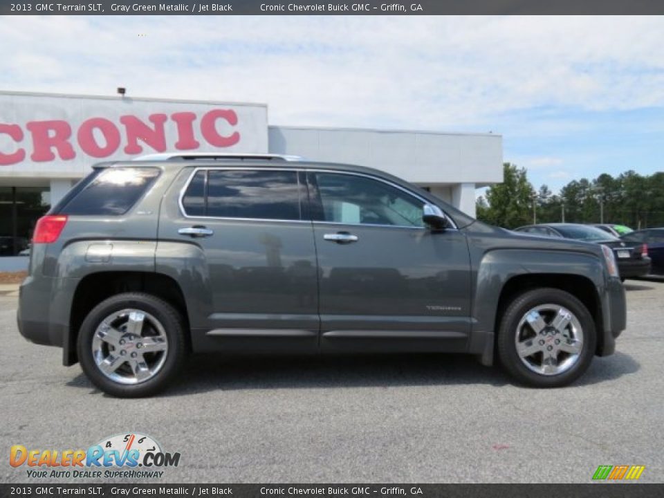 2013 GMC Terrain SLT Gray Green Metallic / Jet Black Photo #8