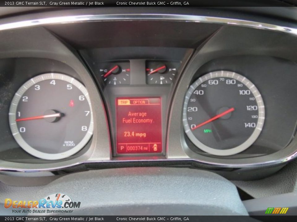 2013 GMC Terrain SLT Gray Green Metallic / Jet Black Photo #17