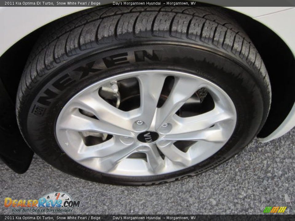 2011 Kia Optima EX Turbo Snow White Pearl / Beige Photo #9