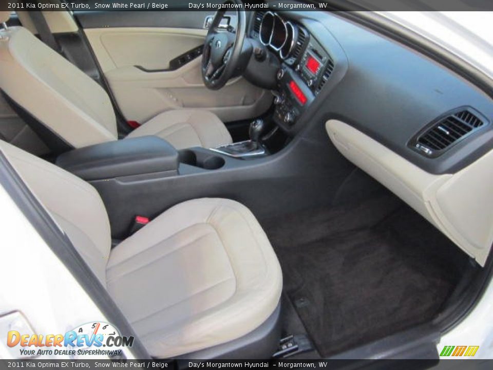 Beige Interior - 2011 Kia Optima EX Turbo Photo #10