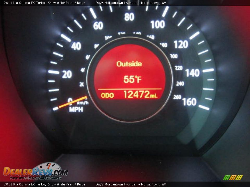 2011 Kia Optima EX Turbo Snow White Pearl / Beige Photo #20