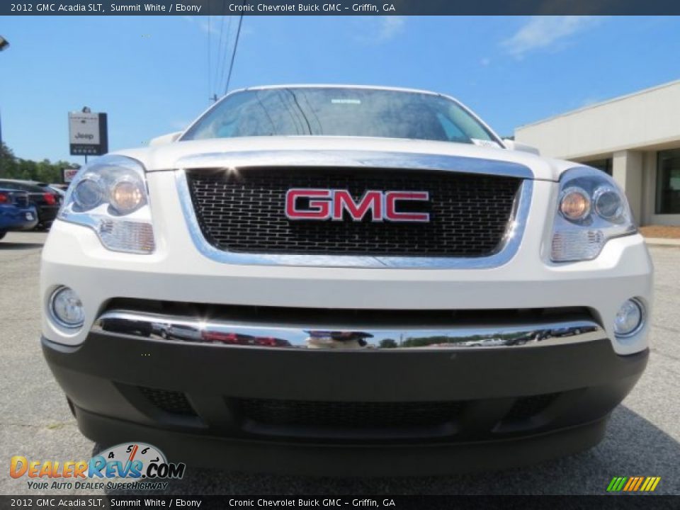 2012 GMC Acadia SLT Summit White / Ebony Photo #2