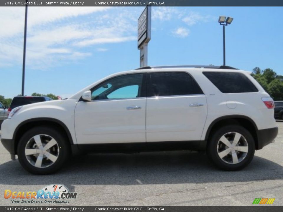 2012 GMC Acadia SLT Summit White / Ebony Photo #4