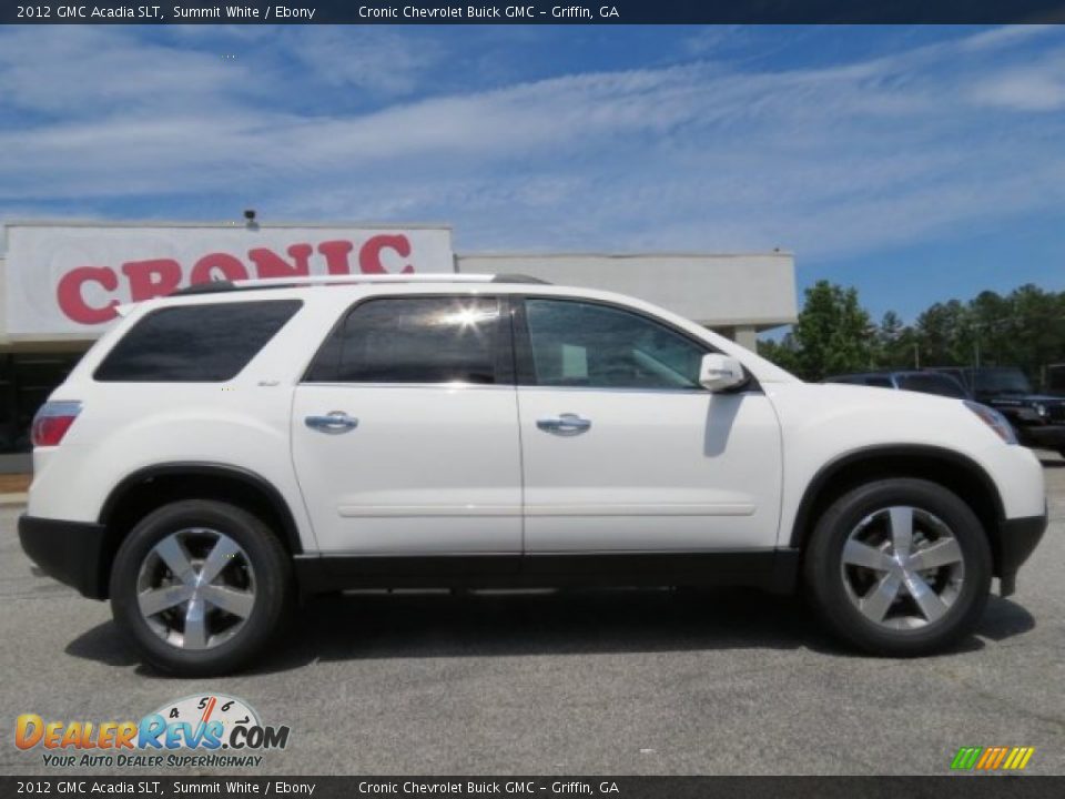 2012 GMC Acadia SLT Summit White / Ebony Photo #8