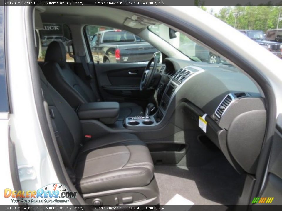 2012 GMC Acadia SLT Summit White / Ebony Photo #15