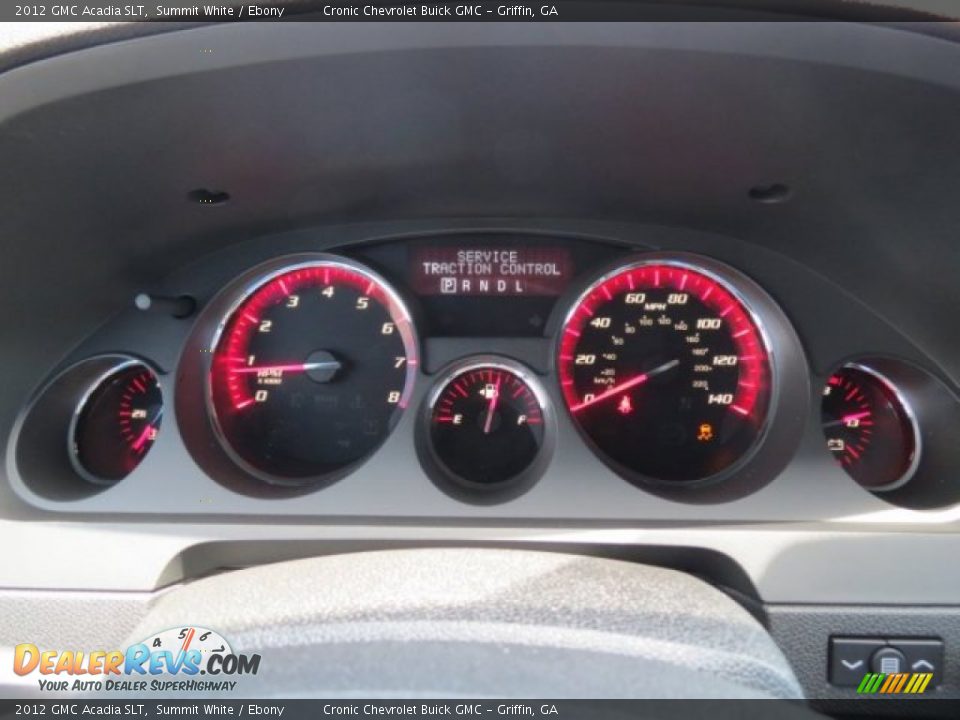 2012 GMC Acadia SLT Summit White / Ebony Photo #17