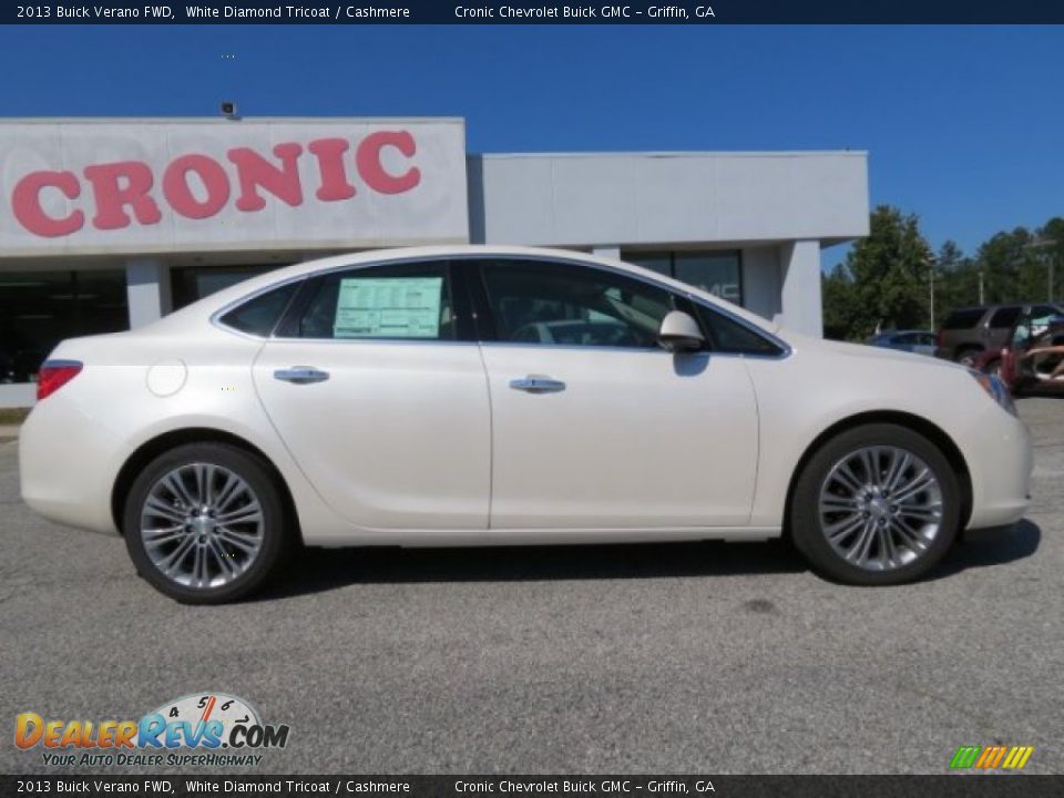 2013 Buick Verano FWD White Diamond Tricoat / Cashmere Photo #8