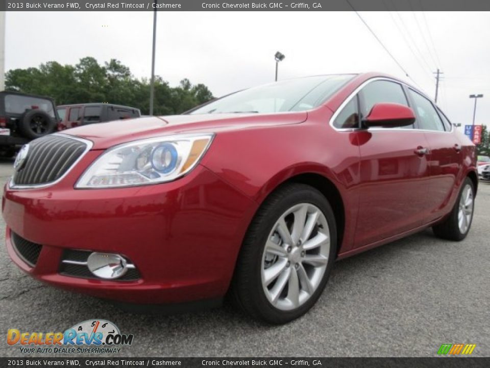 2013 Buick Verano FWD Crystal Red Tintcoat / Cashmere Photo #3