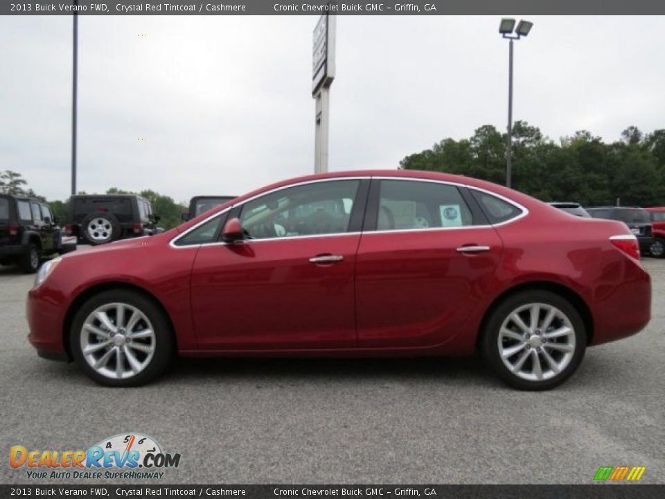 2013 Buick Verano FWD Crystal Red Tintcoat / Cashmere Photo #4
