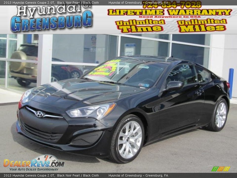 2013 Hyundai Genesis Coupe 2.0T Black Noir Pearl / Black Cloth Photo #1