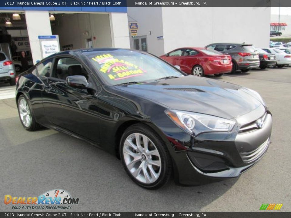 2013 Hyundai Genesis Coupe 2.0T Black Noir Pearl / Black Cloth Photo #3