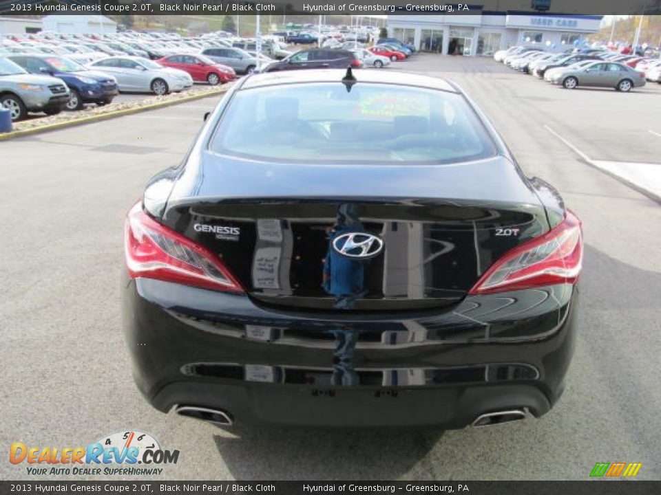 2013 Hyundai Genesis Coupe 2.0T Black Noir Pearl / Black Cloth Photo #4