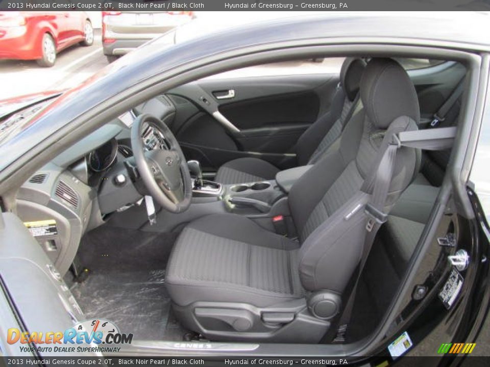 2013 Hyundai Genesis Coupe 2.0T Black Noir Pearl / Black Cloth Photo #6