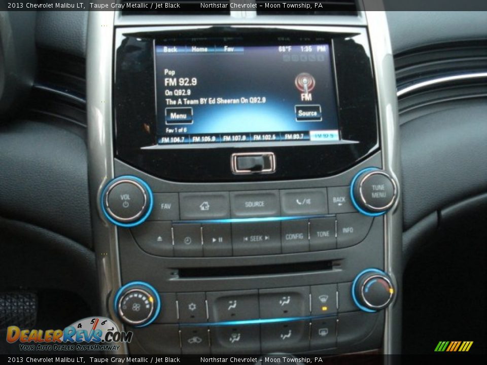 2013 Chevrolet Malibu LT Taupe Gray Metallic / Jet Black Photo #16